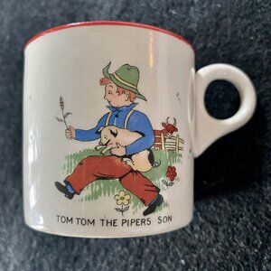Antique child's nursery rhyme mug